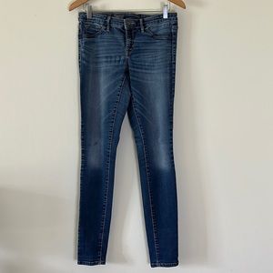 Mossimo Jeans Women 6/28 Long Blue Denim Mid Rise Jegging